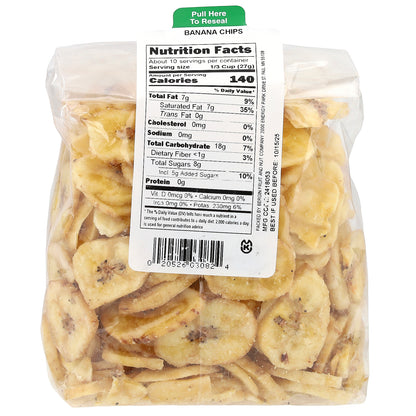 Bergin Fruit and Nut Company, Banana Chips, 9 oz (255 g)