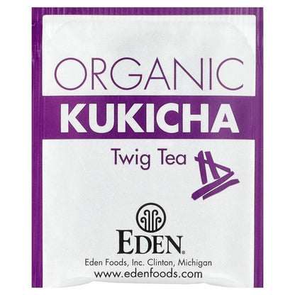 Eden Foods, Organic Kukicha Twig Tea, 16 Tea Bags, 1.12 oz (32 g)