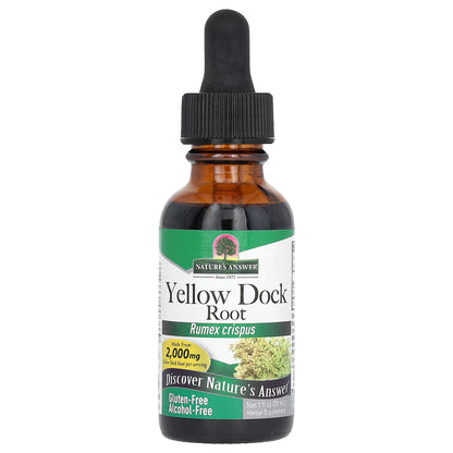 Nature's Answer, Yellow Dock Root, Alcohol-Free, 500 mg, 1 fl oz (30 ml)