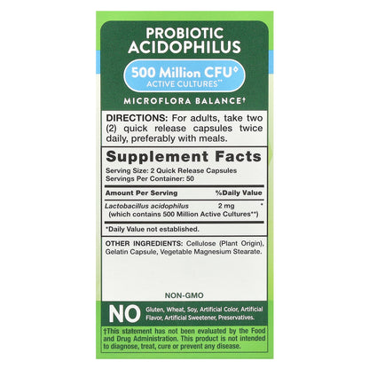 Nature's Truth, Probiotic Acidophilus, 100 Quick Release Capsules (1 mg per Capsule)