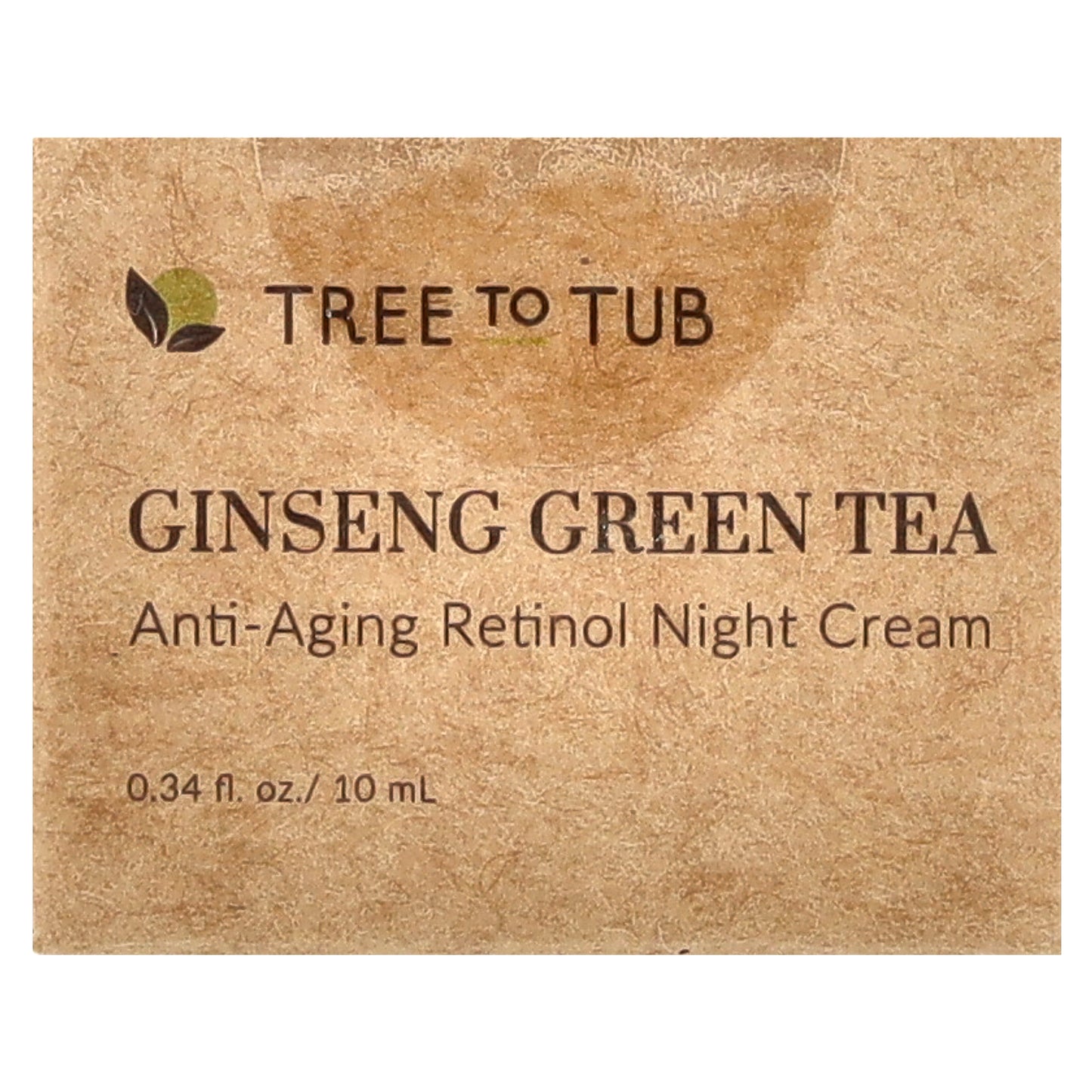 Tree To Tub, Ginseng Green Tea, Anti-Aging Retinol Night Cream, 0.34 fl oz (10 ml)