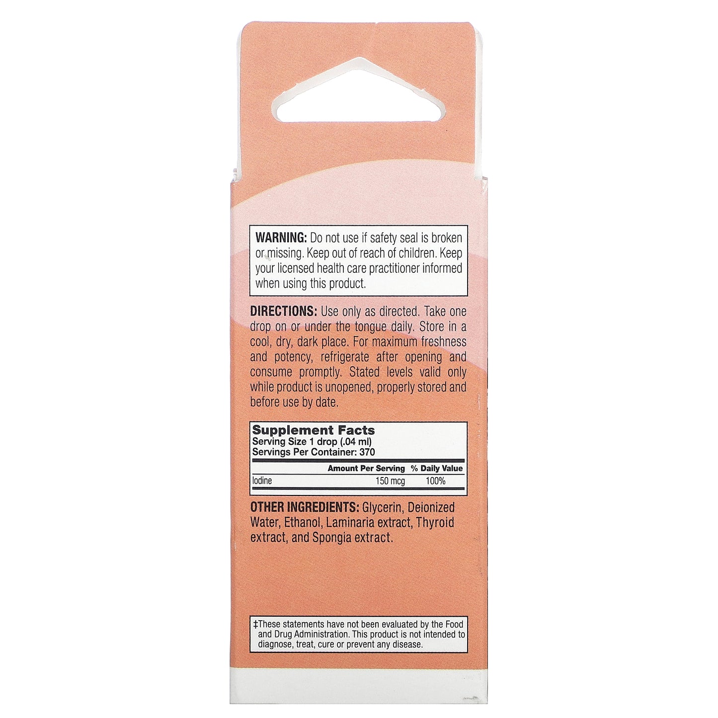 Natural Balance, Thyadine, Healthy Thyroid Support, Unflavored, 150 mcg, 0.5 fl oz (15 ml)