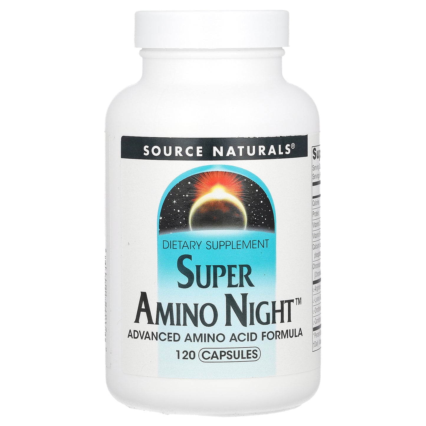 Source Naturals, Super Amino Night, 120 Capsules