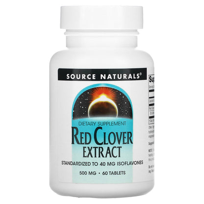 Source Naturals, Red Clover Extract, 500 mg, 60 Tablets