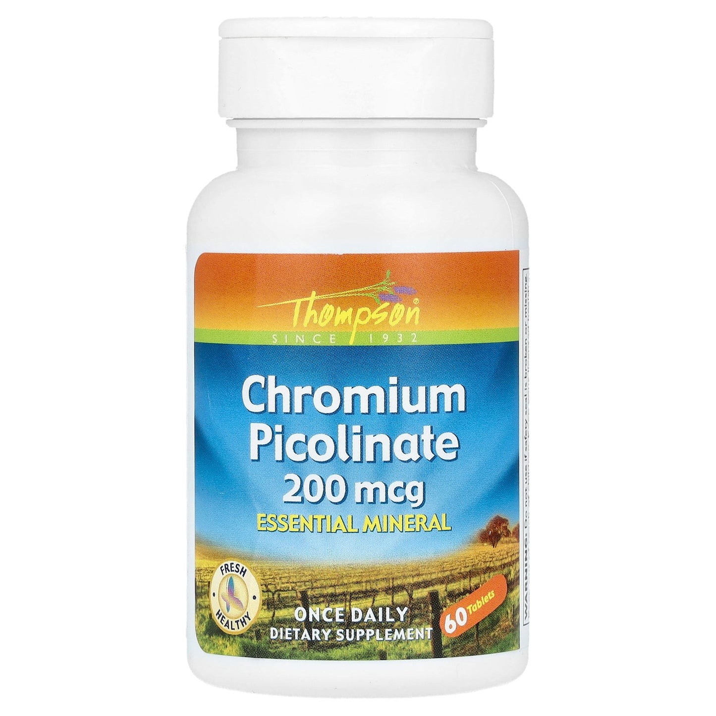 Thompson, Chromium Picolinate, 200 mcg, 60 Tablets