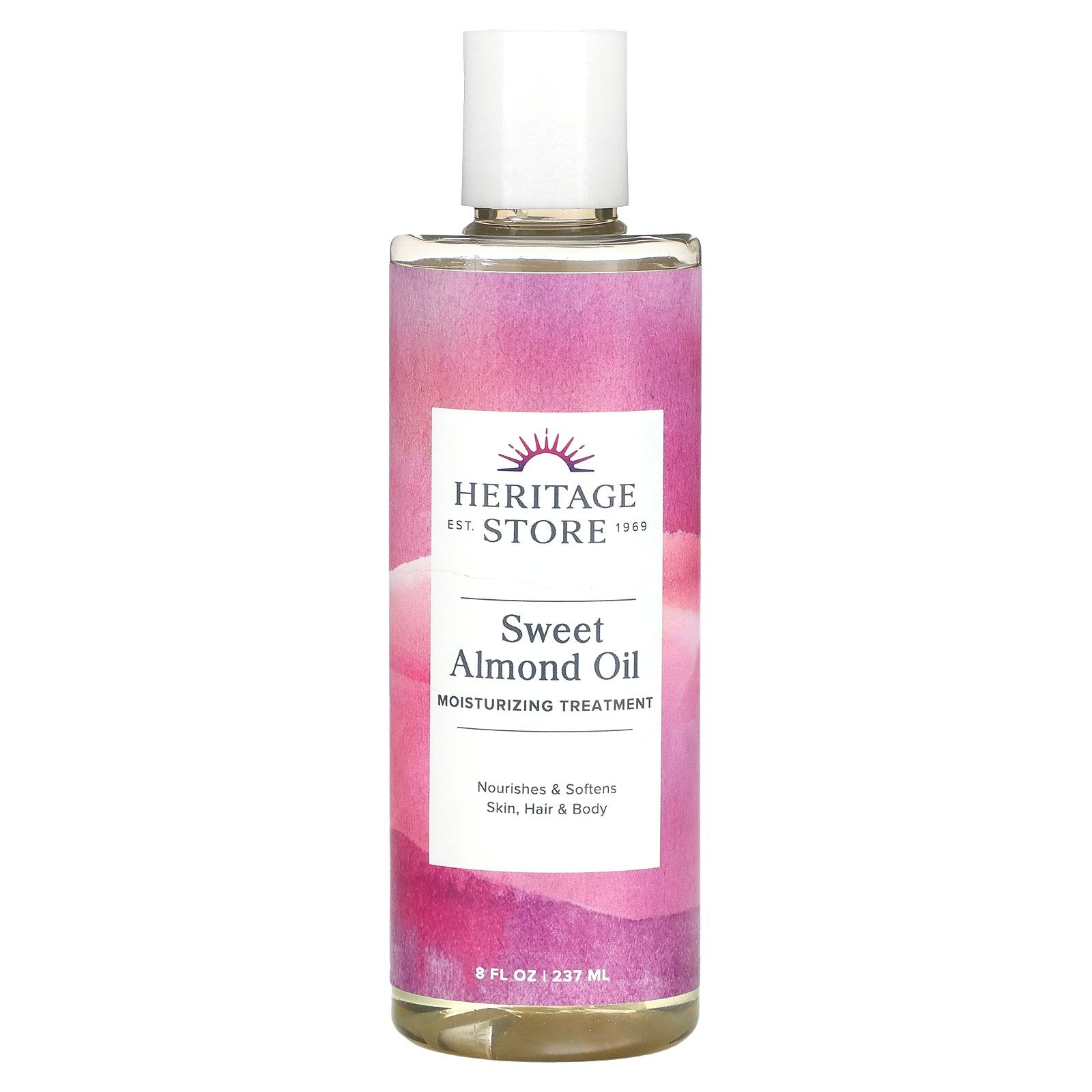 Heritage Store, Sweet Almond Oil, Moisturizing Treatment, 8 fl oz (237 ml)