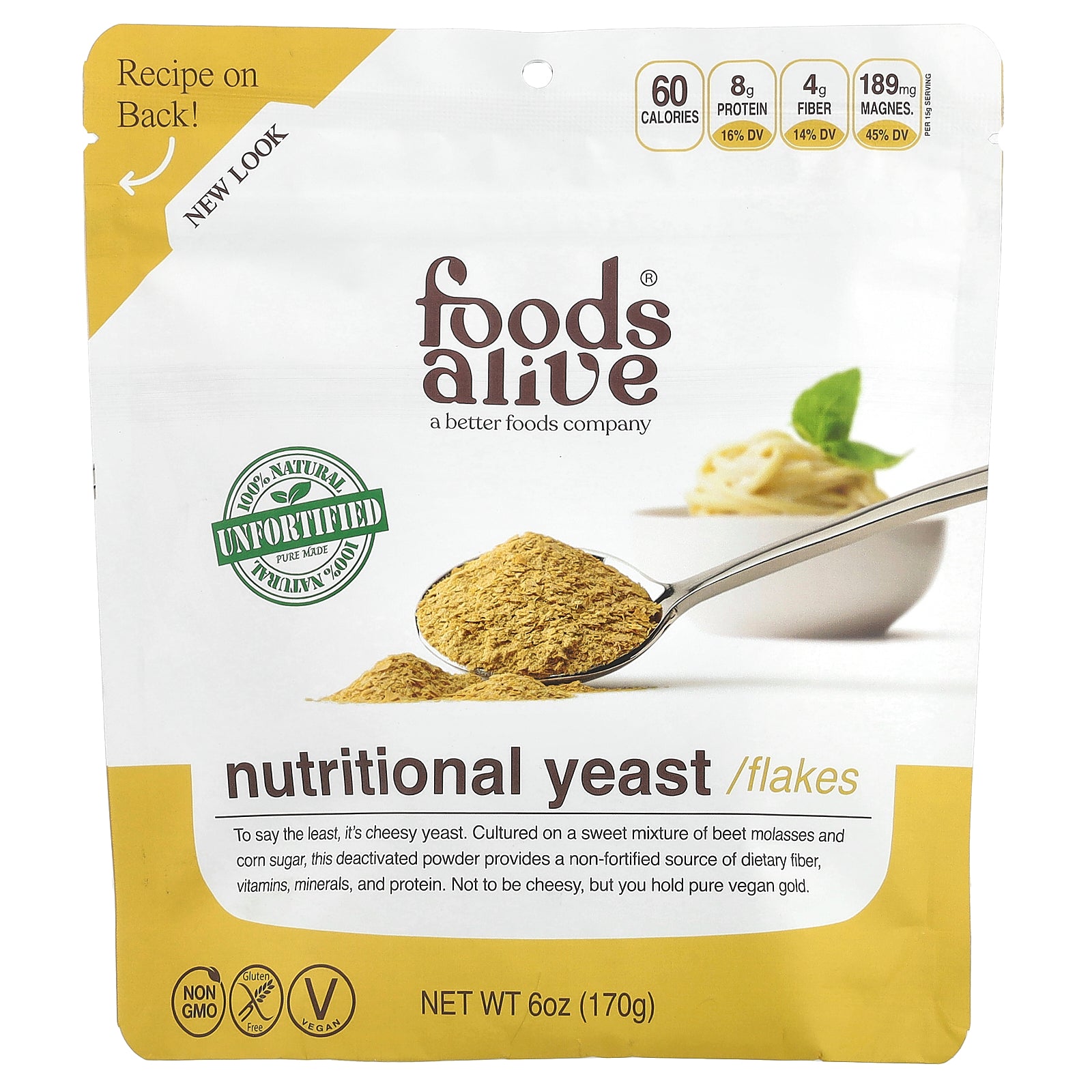 Foods Alive, Nutritional Yeast Flakes, 6 oz (170 g)