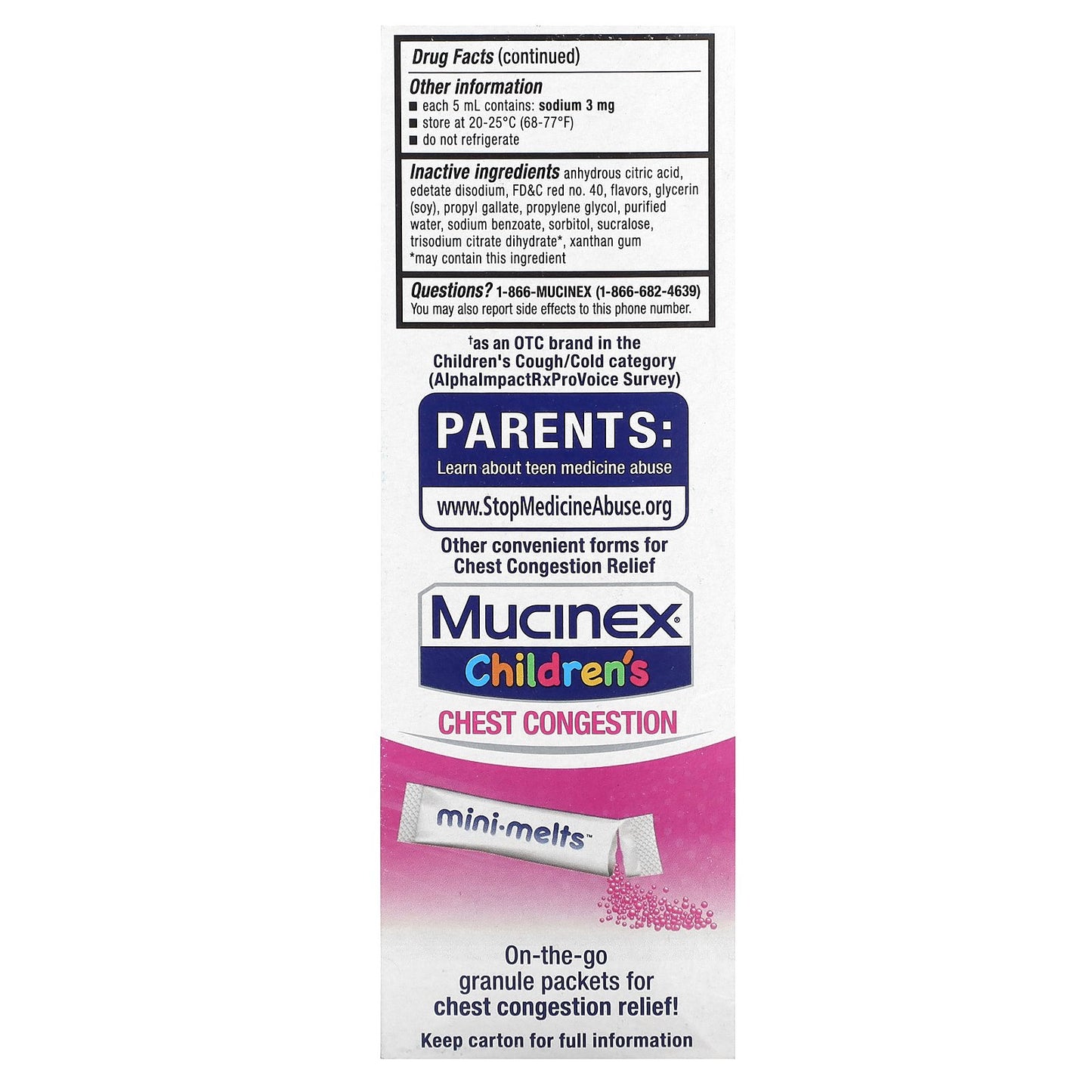 Mucinex, Children's, Multi-Symptom Cold, Ages 4+ Yrs, Very Berry, 4 fl oz (118 ml)