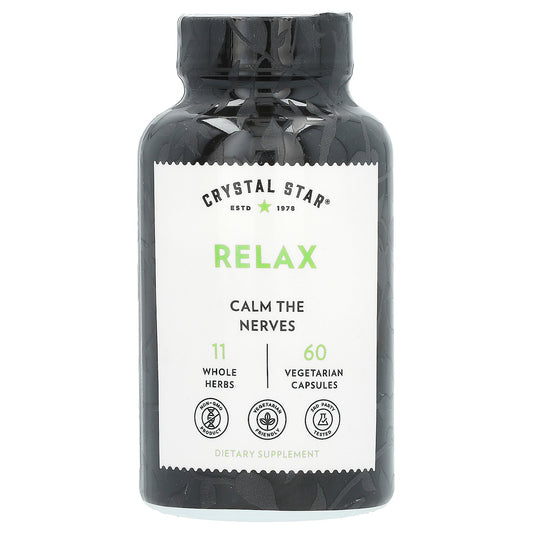 Crystal Star, Relax, 60 Vegetarian Capsules