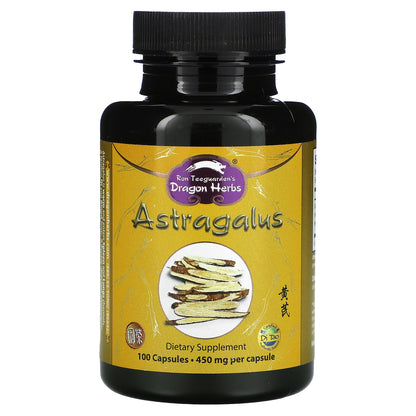 Dragon Herbs, Astragalus, 450 mg, 100 Capsules