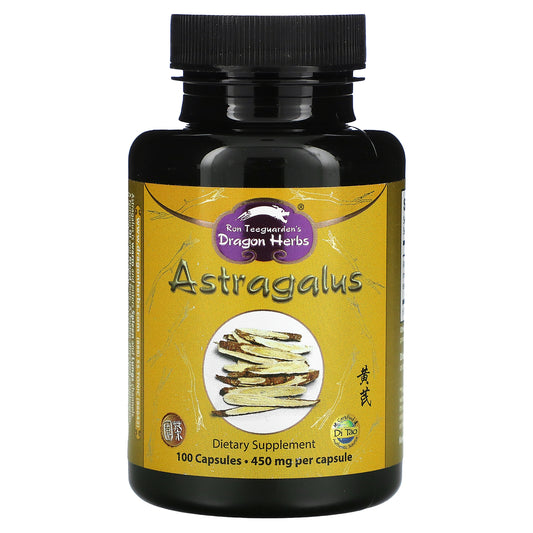 Dragon Herbs, Astragalus, 450 mg, 100 Capsules