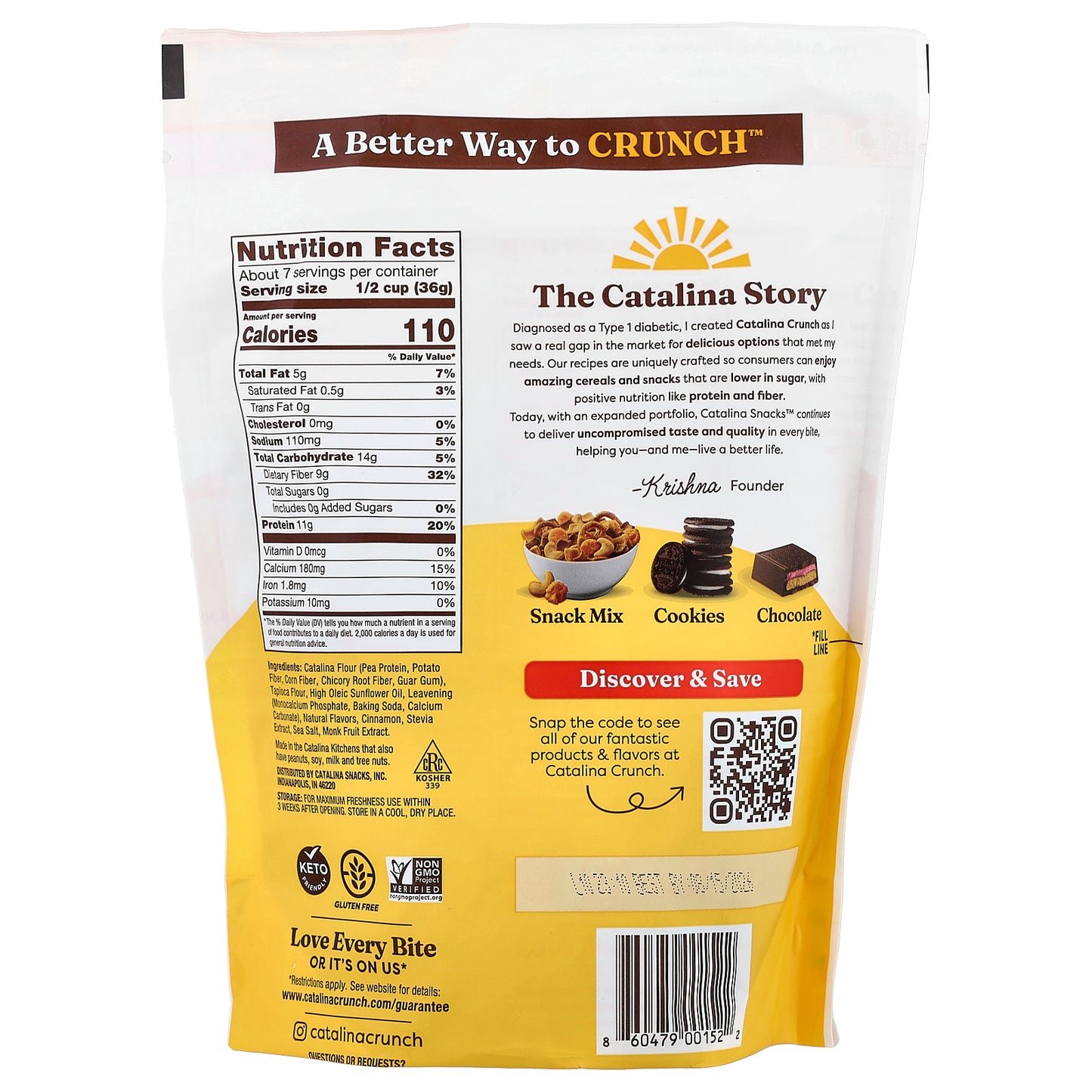 Catalina Crunch, Protein Cereal, Cinnamon Toast, 9 oz (255 g)