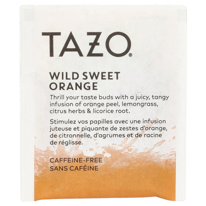 Tazo Teas, Herbal Tea, Wild Sweet Orange, Caffeine-Free, 20 Tea Bags, 1.58 oz (45 g)