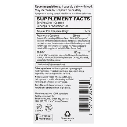 Terry Naturally, Dim Complex With BCM-95 Curcumin, 30 Capsules
