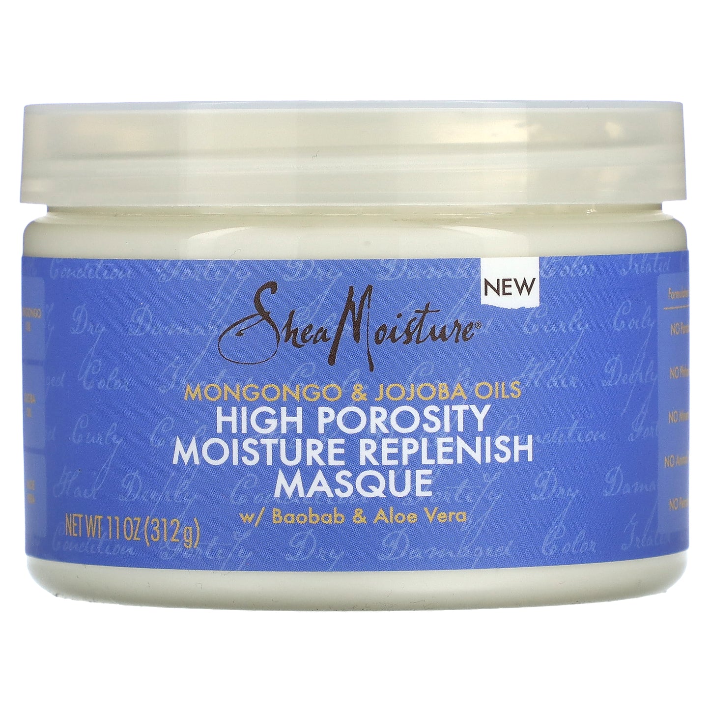 SheaMoisture, Mongongo & Jojoba Oils, High Porosity Moisture Replenish Masque, 11 oz (312 g)