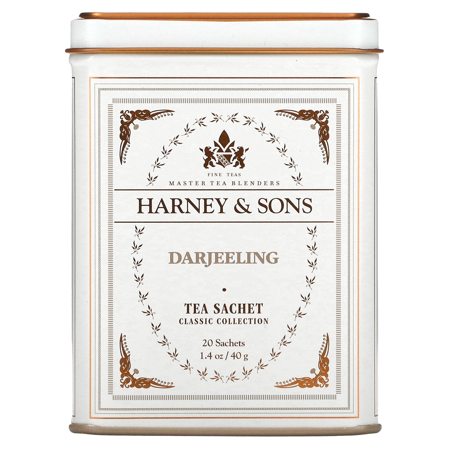 Harney & Sons, Fine Teas, Darjeeling, , 20 Tea Sachets, 1.4 oz (40 g)