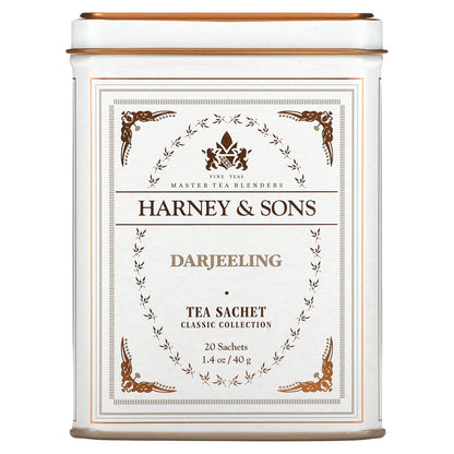 Harney & Sons, Fine Teas, Darjeeling, , 20 Tea Sachets, 1.4 oz (40 g)