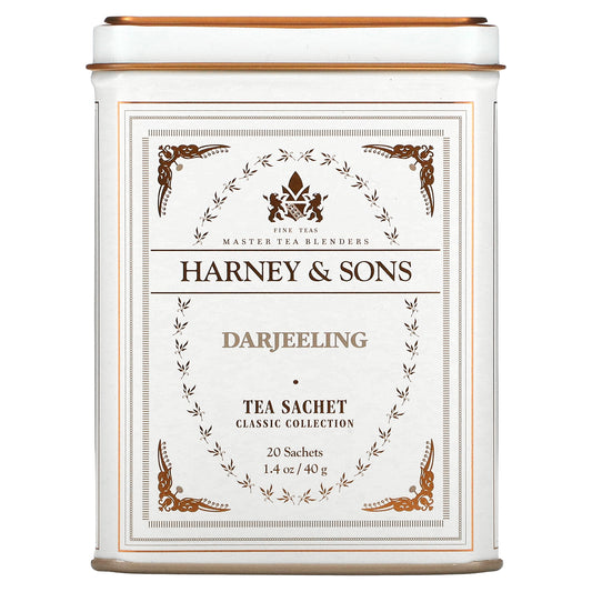 Harney & Sons, Fine Teas, Darjeeling, , 20 Tea Sachets, 1.4 oz (40 g)