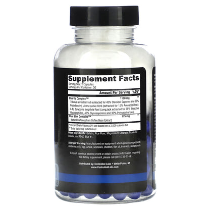 Controlled Labs, Blue Up, Test Complex, 60 Capsules