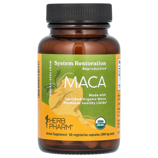 Herb Pharm, Maca, 500 mg, 60 Vegetarian Capsules