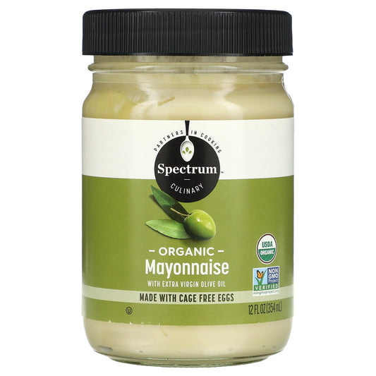 Spectrum Culinary, Organic Mayonnaise with Extra Virgin Olive Oil, 12 fl oz (354 ml)