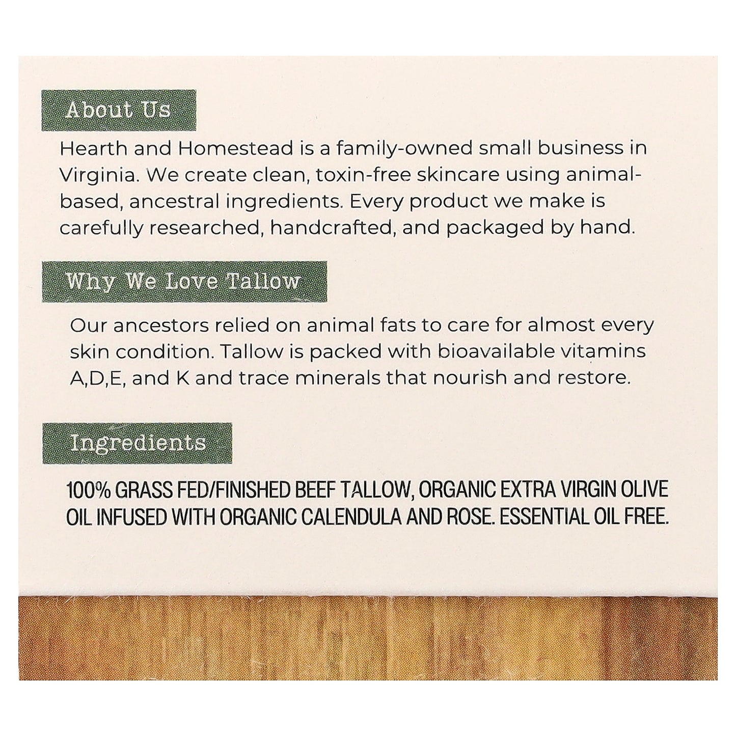 Hearth and Homestead, Whipped Tallow Balm, Herb-Infused, 1.3 oz (37 g)