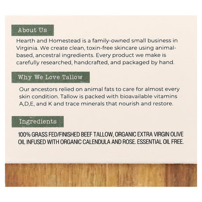 Hearth and Homestead, Whipped Tallow Balm, Herb-Infused, 1.3 oz (37 g)