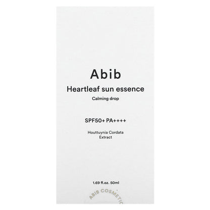 Abib, Heartleaf Sun Essence, SPF 50+ PA++++, 1.69 fl oz (50 ml)