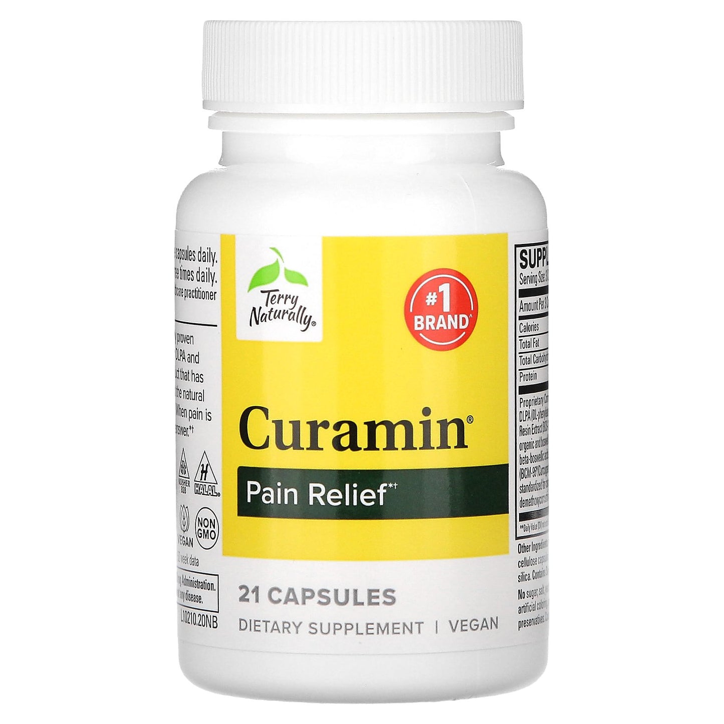 Terry Naturally, Curamin, Pain Relief, 21 Capsules