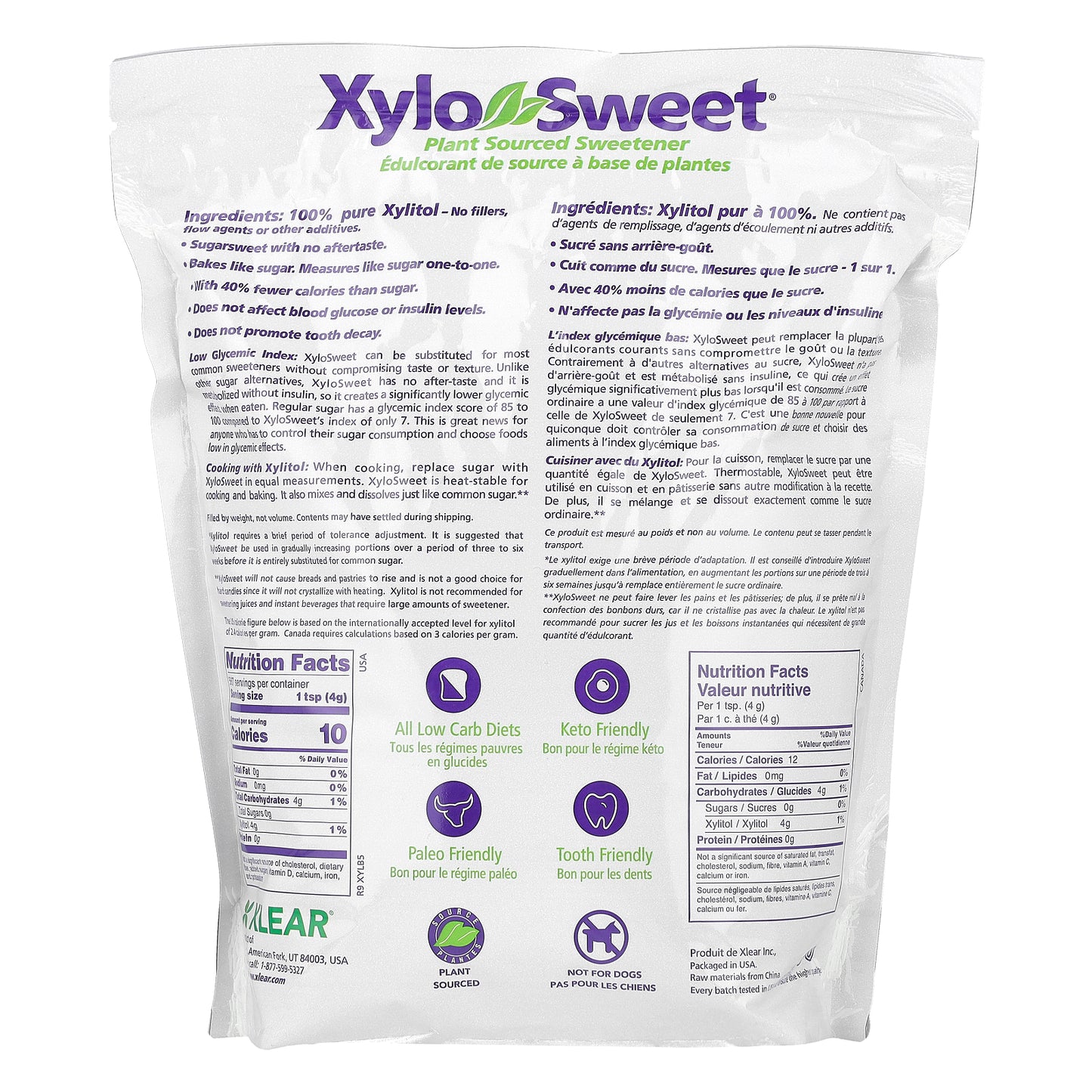 Xlear, XyloSweet®, Plant Sourced Sweetener, 5 lbs (2.27 kg)