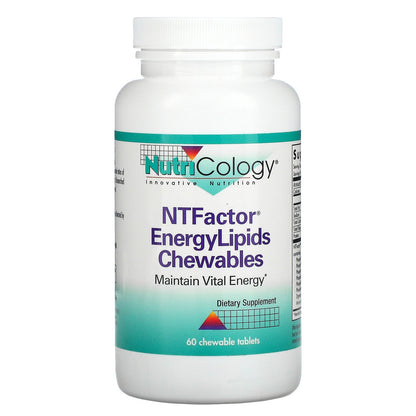 Nutricology, NTFactor EnergyLipids Chewables, 60 Chewable Tablets