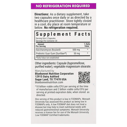Bluebonnet Nutrition, S. Boulardii Probiotic, 60 Vegetable Capsules
