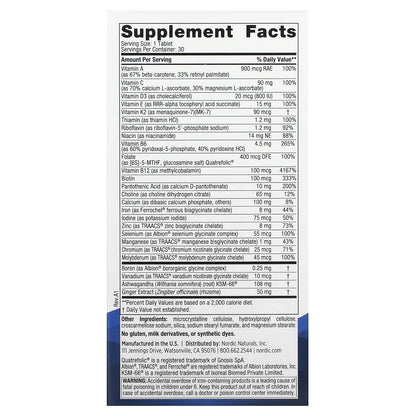 Nordic Naturals, Women's Multivitamin, One Daily, 30 Tablets