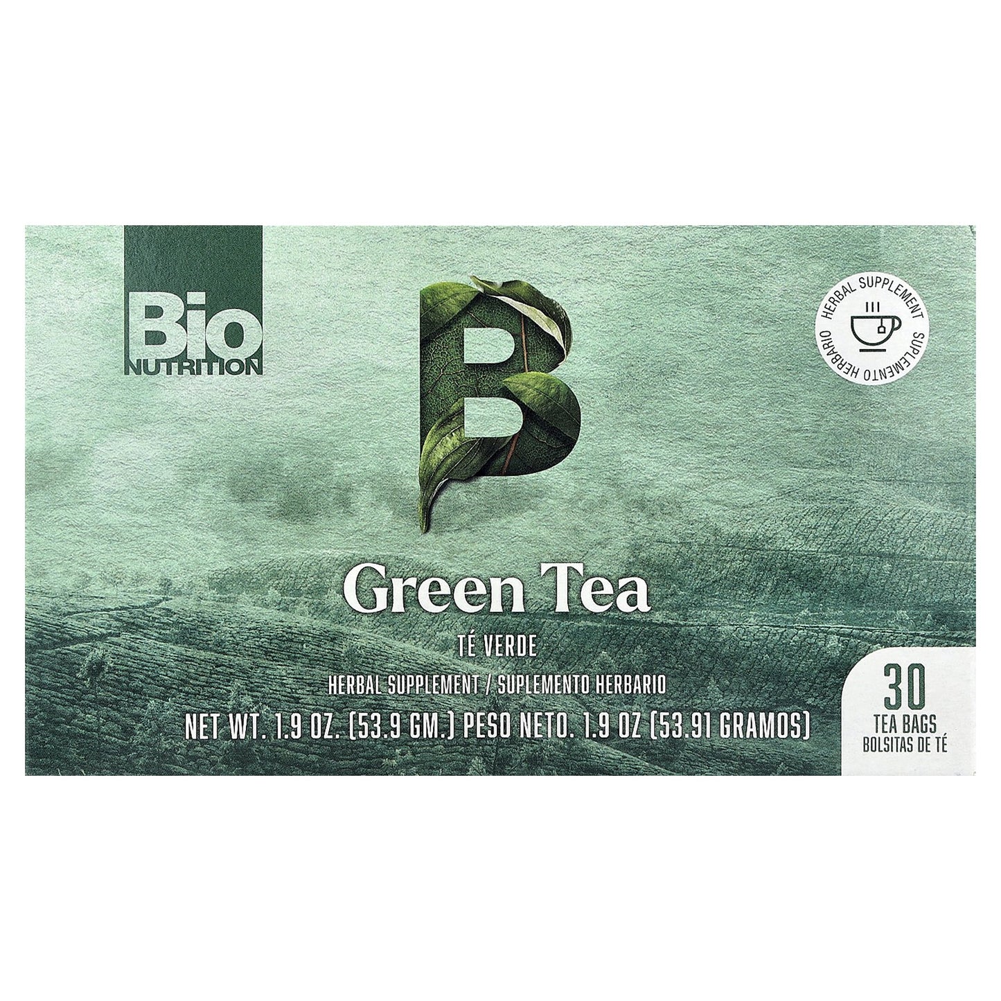 Bio Nutrition, Green Tea, 30 Tea Bags, 1.9 oz (53.9 g)