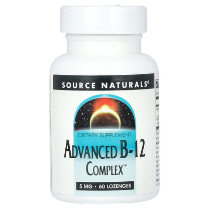 Source Naturals, Advanced B-12 Complex, 5 mg, 60 Lozenges