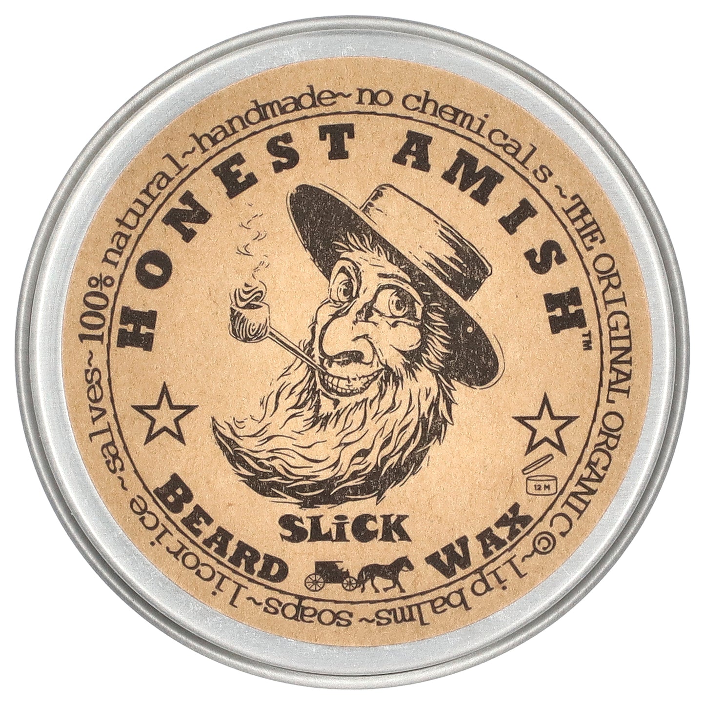 Honest Amish, Slick Beard Wax, 2 oz (60 ml)