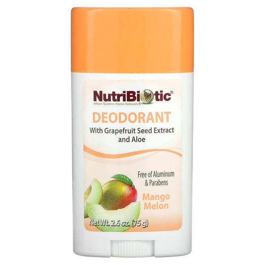 NutriBiotic, Deodorant, Mango Melon, 2.6 oz (75 g)