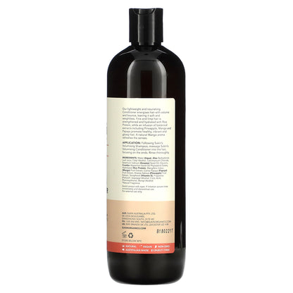 Sukin, Haircare, Volumising Conditioner, Fine and Limp Hair, 16.9 fl oz (500 ml)