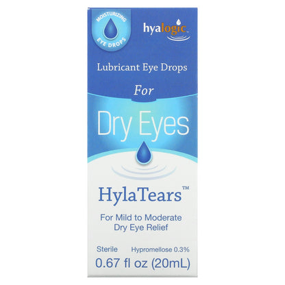 Hyalogic, HylaTears, Lubricant Eye Drops for Dry Eyes, 0.67 fl oz (20 ml)