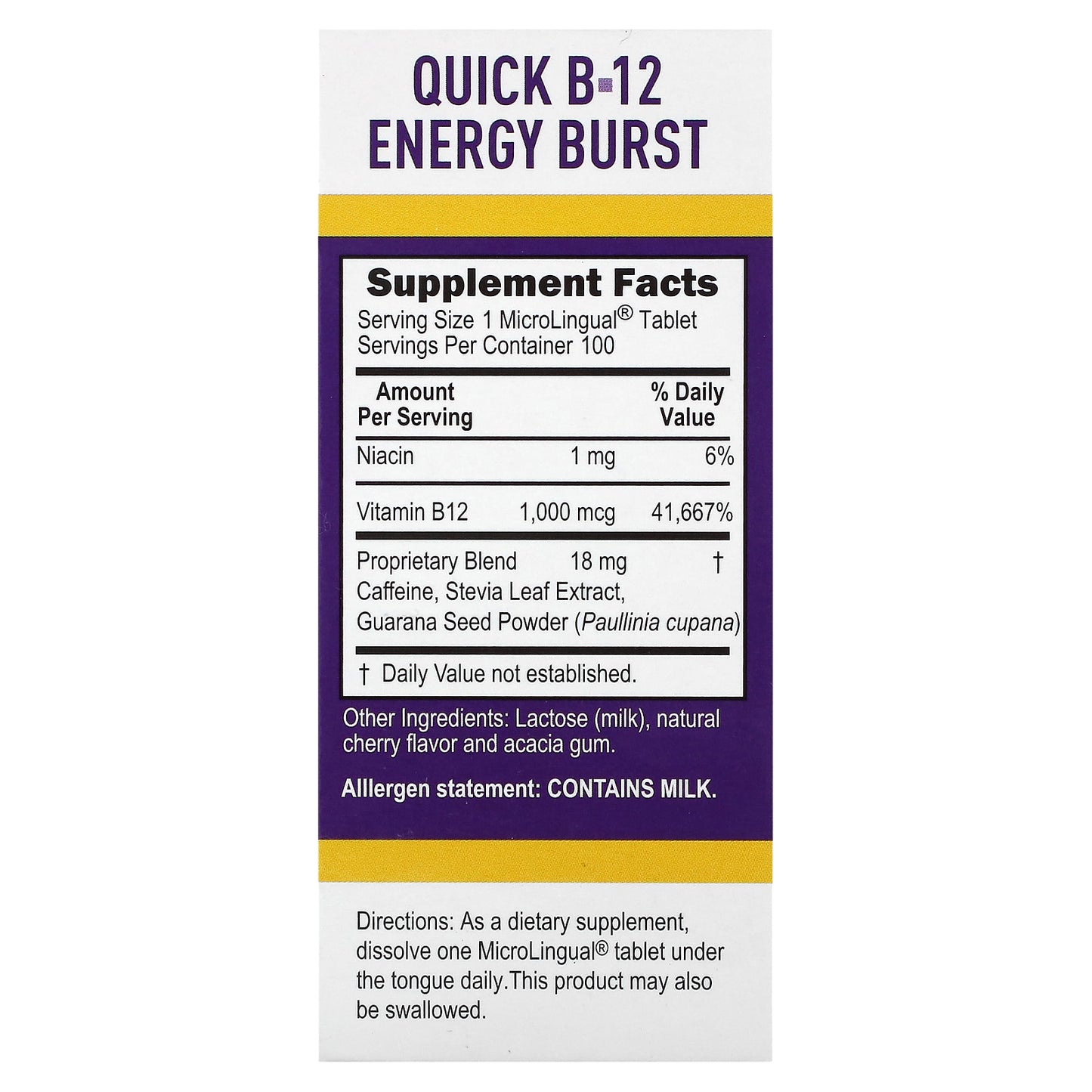 Superior Source, Quick B-12 Energy Burst, 1,000 mcg, 100 MicroLingual Instant Dissolve Tablets