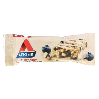 Atkins, Greek Yogurt Bar, Blueberry, 5 Bars, 1.69 oz (48 g) Each