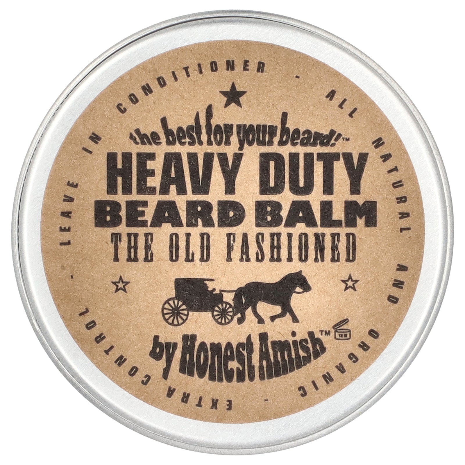 Honest Amish, Heavy Duty Beard Balm, 2 oz (60 ml)