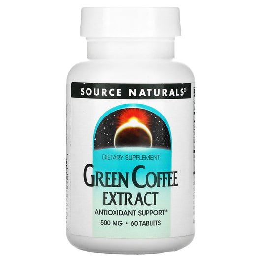 Source Naturals, Green Coffee Extract, 500 mg, 60 Tablets