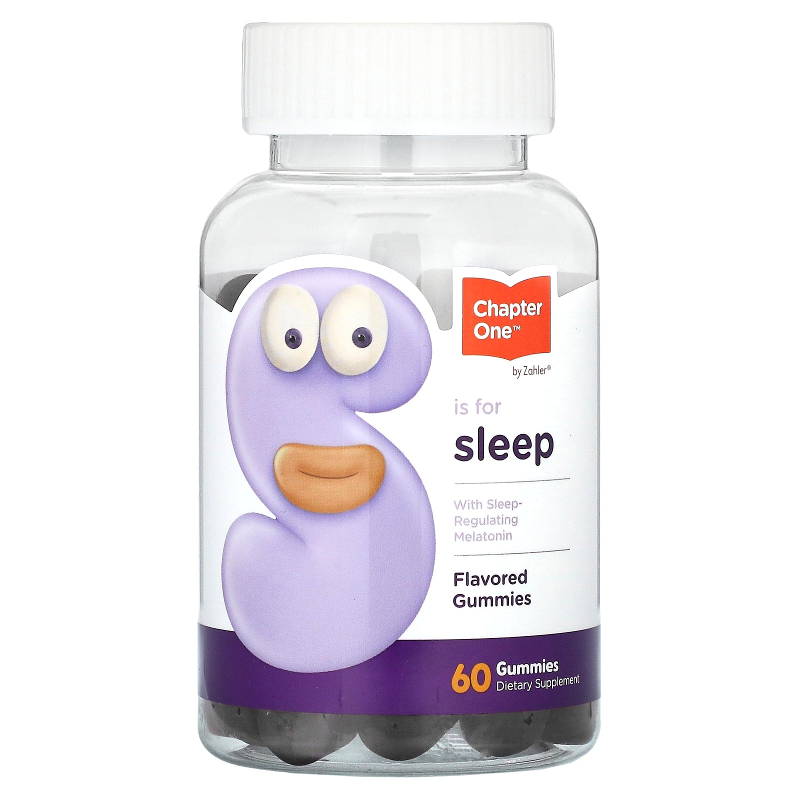 Chapter One, Sleep-Regulating Melatonin, Flavored, 60 Gummies (2.5 mg Per Gummy)