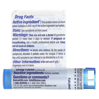 Boiron, Kali Phosphoricum, 6C, Headache Relief, Approx 80 Pellets