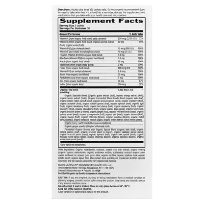 Country Life, Realfood Organics®, Prenatal, 90 Easy-to-Swallow Tablets