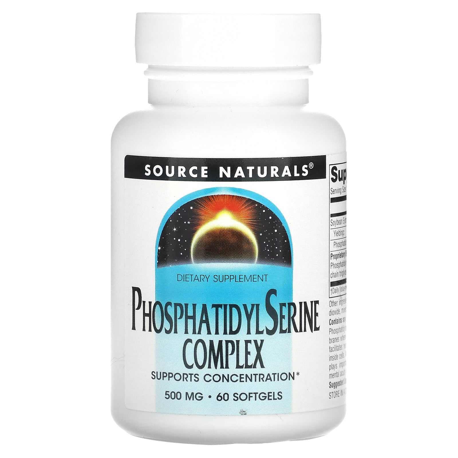 Source Naturals, Phosphatidyl Serine Complex, 500 mg, 60 Softgels