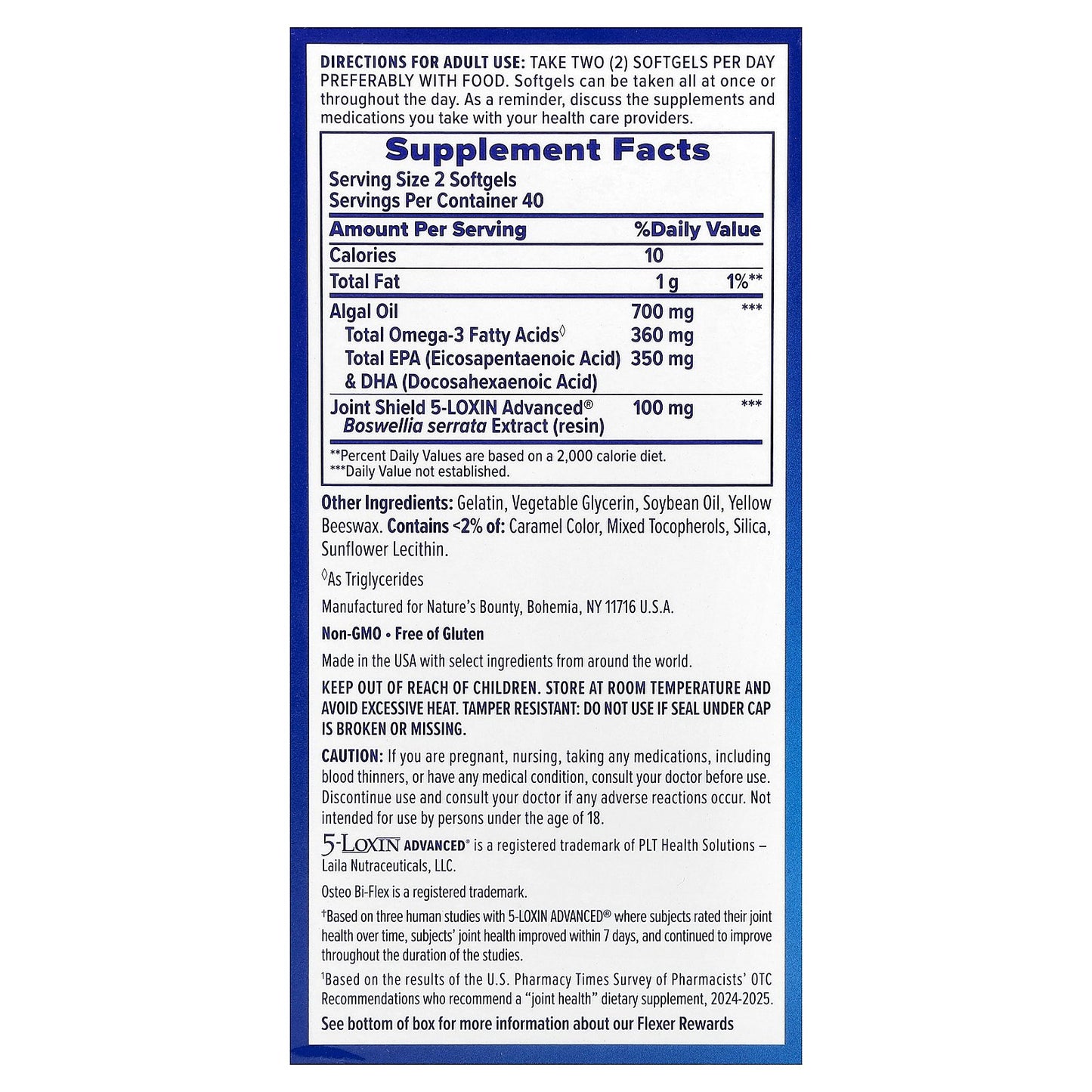 Osteo Bi-Flex, Advanced Omega-3 Joint Complex, 80 Softgels