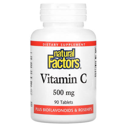 Natural Factors, Vitamin C, 500 mg, 90 Tablets