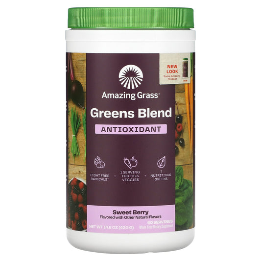 Amazing Grass, Greens Blend, Antioxidant, Sweet Berry, 14.8 oz (420 g)